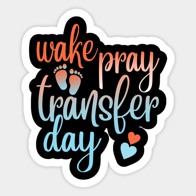 Wake Pray Transfer Day Sticker by SimonL